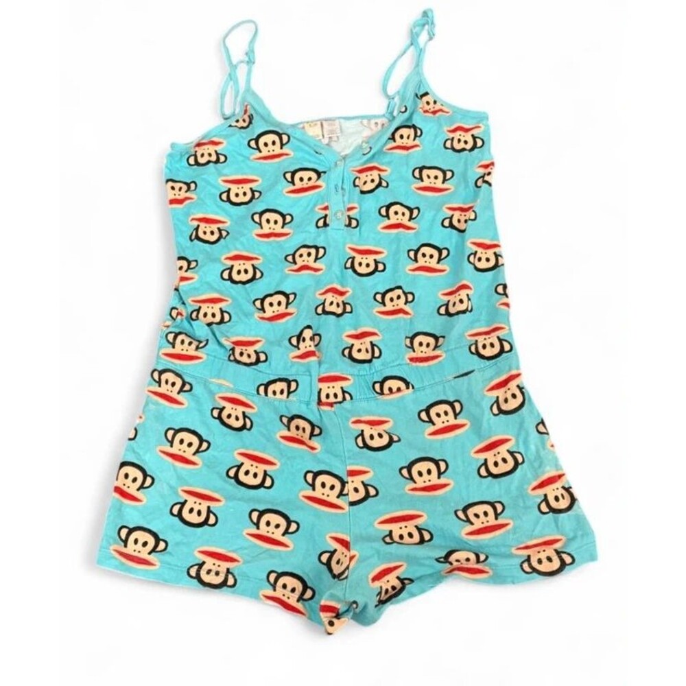 Vintage Y2K Paul Frank Julius Monkey Cami Romper